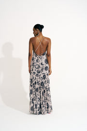 vestido solto tule Sol e lua