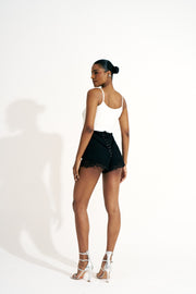 Cropped Canelada Estampa Seio