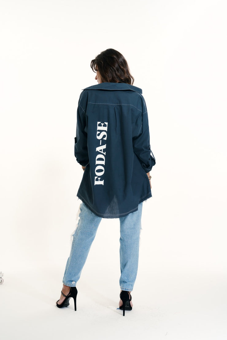 Camisão oversize estonado FODA-SE