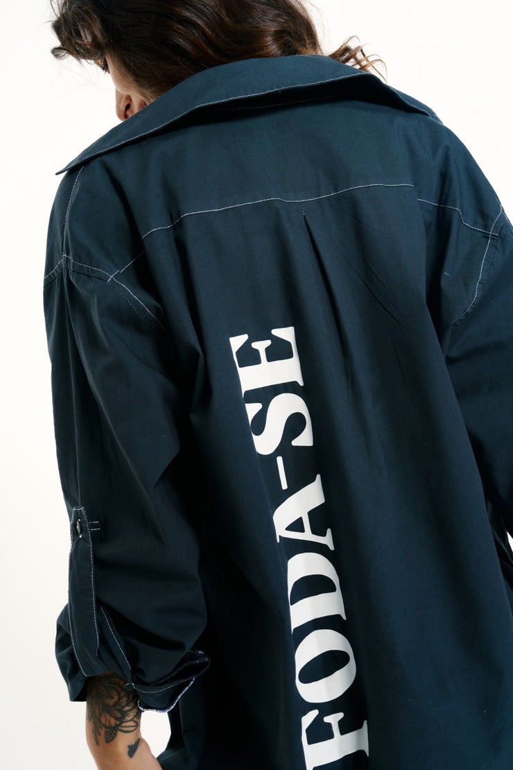 Camisão oversize estonado FODA-SE