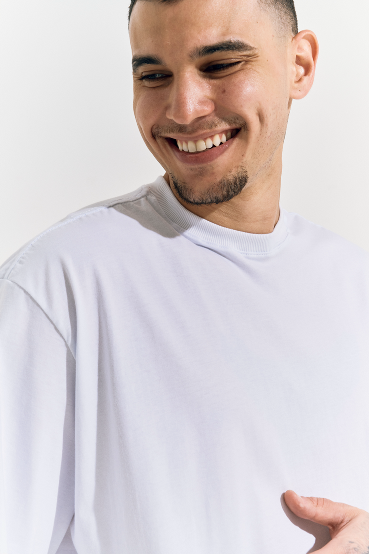 Camisa Manga Curta 100% Algodão Lisa Branca
