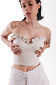 Corset Natural Tecido Ecológico