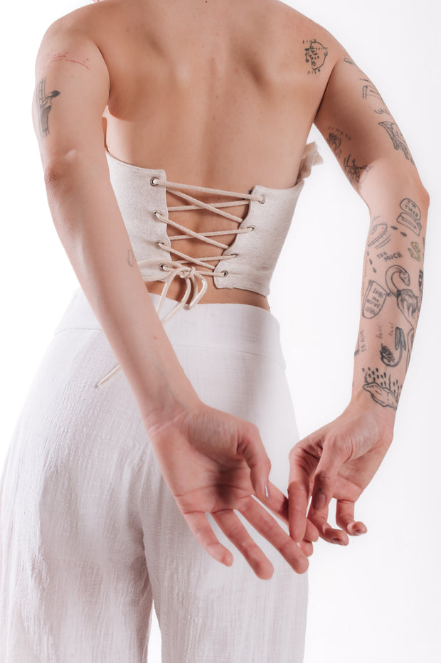 Corset Natural Tecido Ecológico