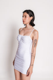 Vestido lycra bojo Branco