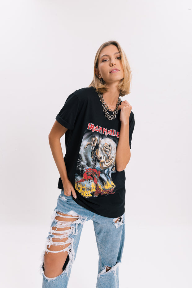 Camiseta Algodão Iron Maiden