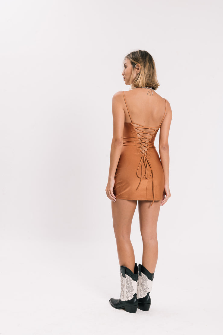 Vestido Mini Lycra Piercing