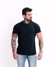 tee algodão ecow masculina preta - Estampa selecionada