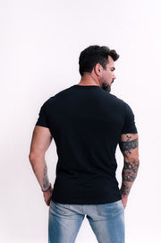 tee algodão ecow masculina preta - Estampa selecionada