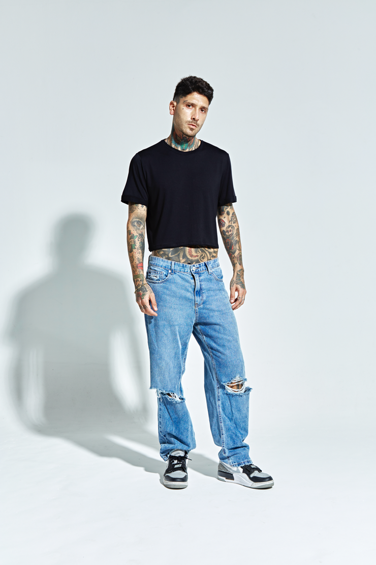 Cropped Eco Masculina Preta